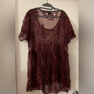 TORRID LACE BABY DOLL TOP